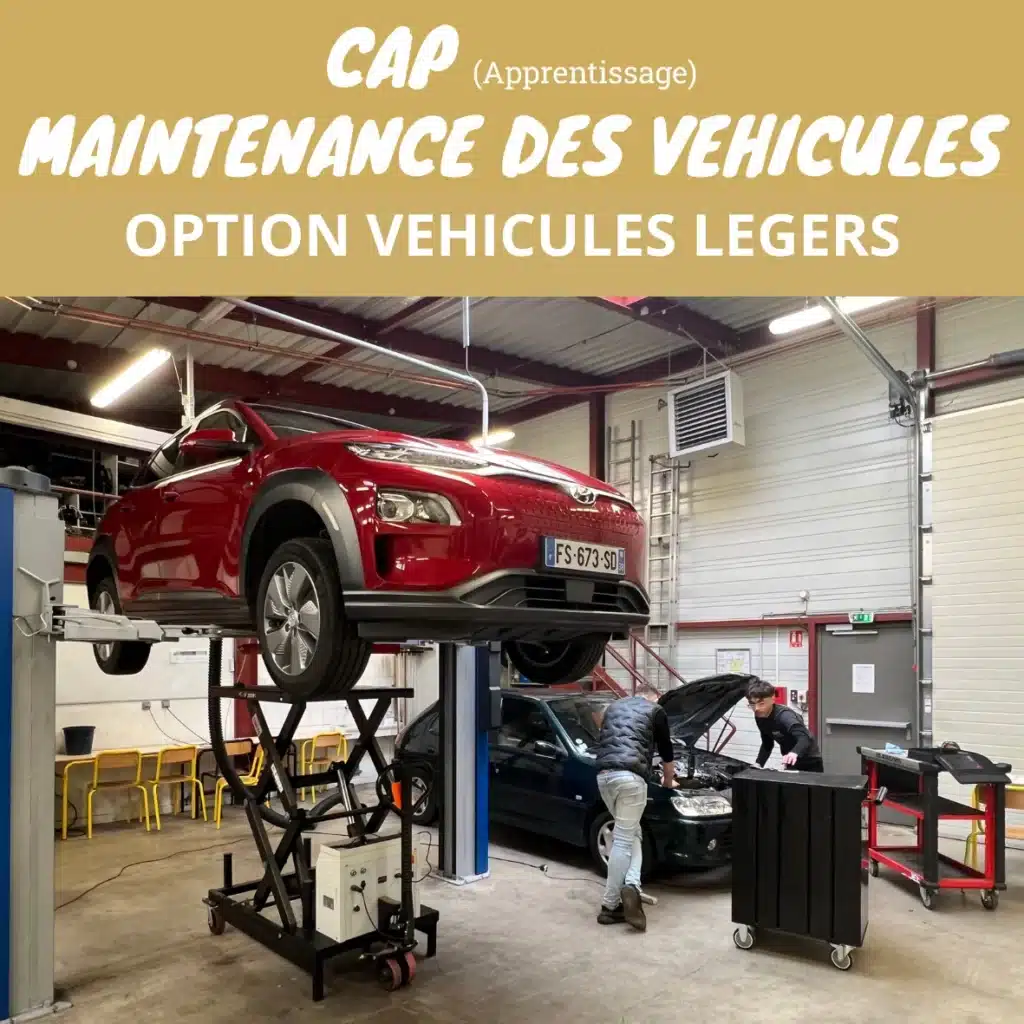 atelier mfr rhone cap maintenance vehicules legers apprentis
