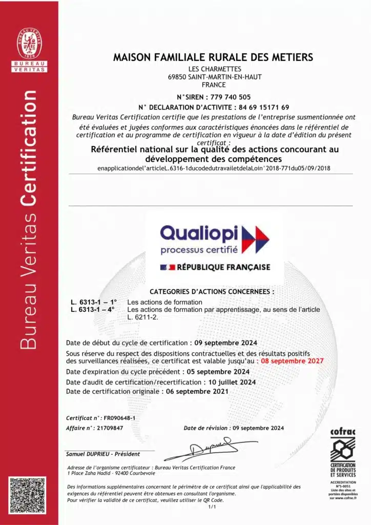 certificat qualiopi mfr cfa de saint martin en haut bureau v