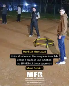 mfr cfa de saint martin en haut initiation au spikeball par
