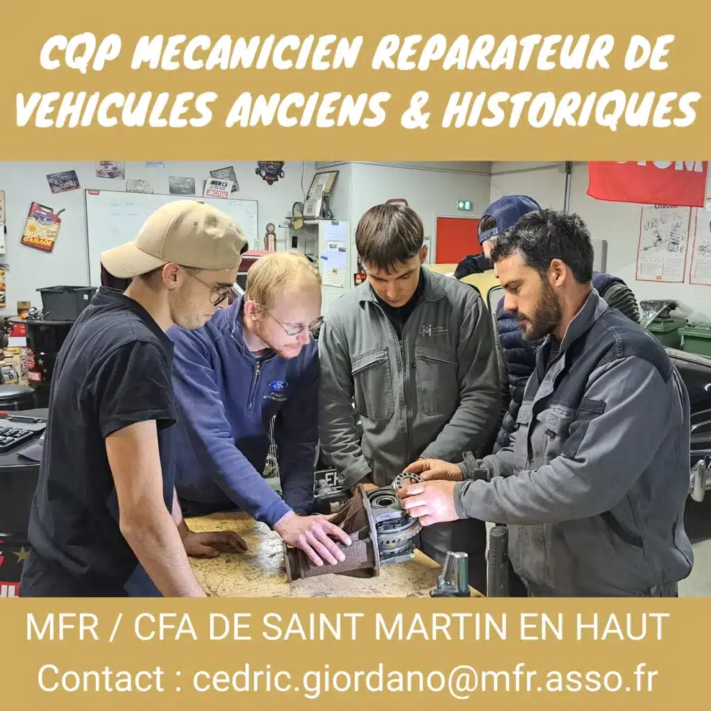 mfr cfa saint martin en haut formation cqp mecanicien repara