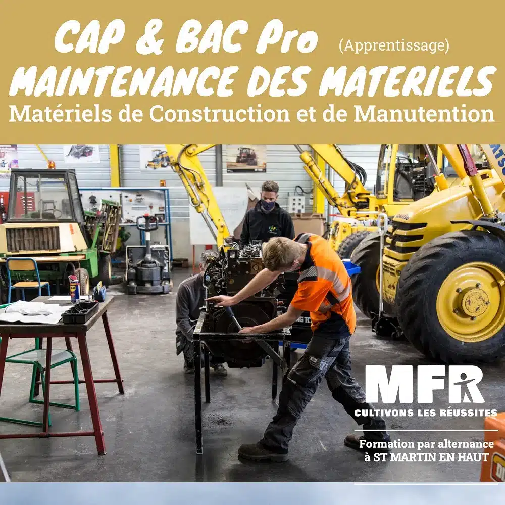 mfr rhone apprentis en maintenance materiels construction fo