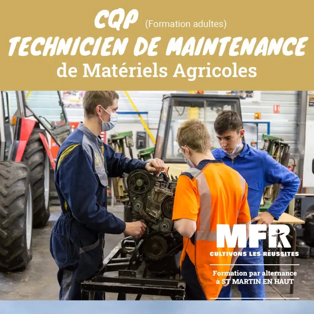 trois jeunes hommes apprennent la maintenance de materiels a
